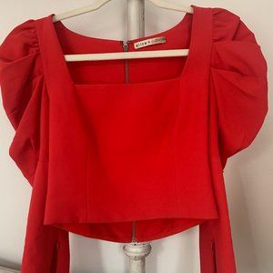 Alice and Olivia red top
